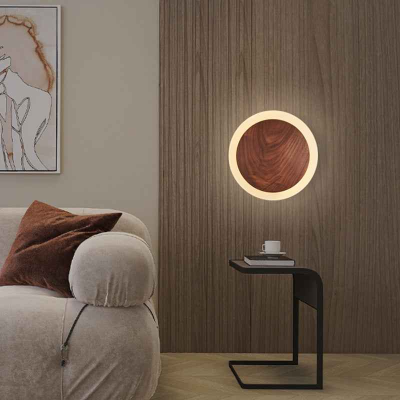 Coldu Walnut Wall Lamp - Warm Light 25 CM - wall light wood