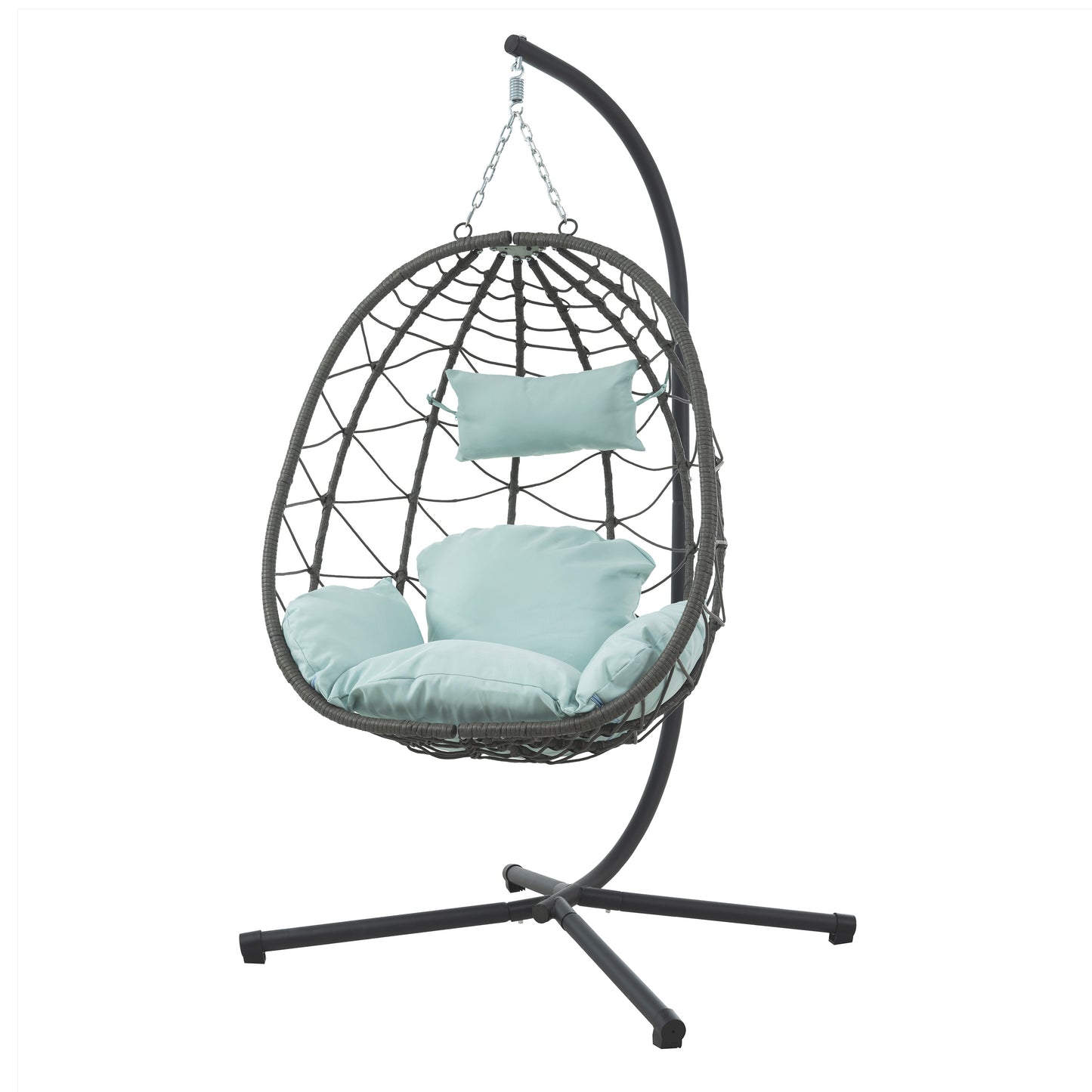 Ragol Outdoor Swing Egg Chair | Gray - Default - garden furnishing