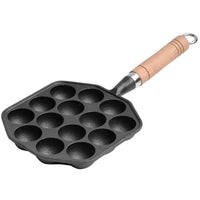 Cast-Iron Octopus Ball Pan - Black - black Cookware