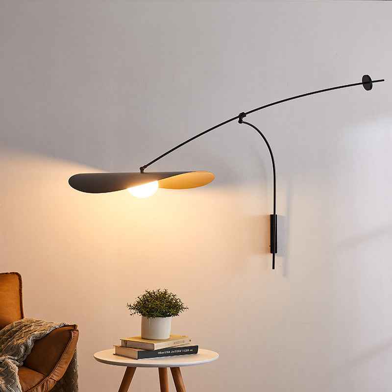 Roofil Flow Wall Light - - black gold Swing arm Wall Light