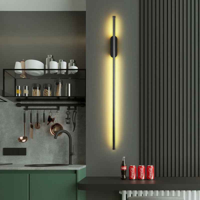 Otishi Rod Wall Light - - black led Wall Light