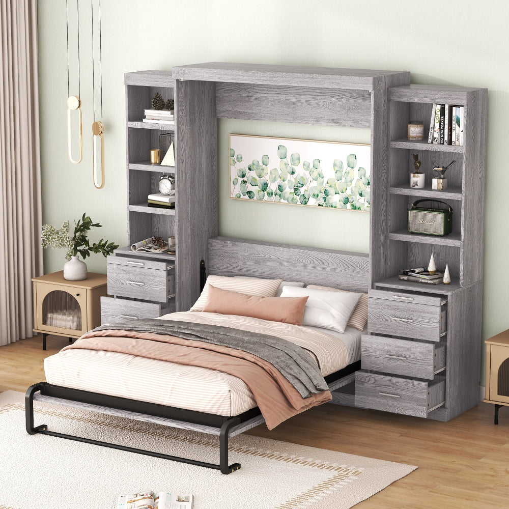 Kenoko Full Size Murphy Bed | Gray - Default - beds