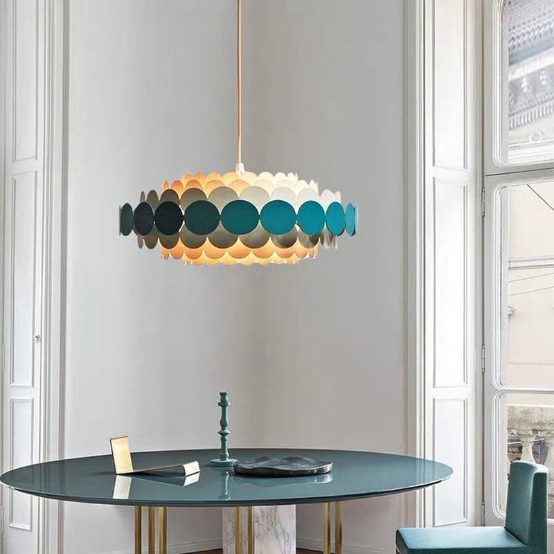 Waldo Pendant Light Fixture - 60cm - Chandelier green Pendant