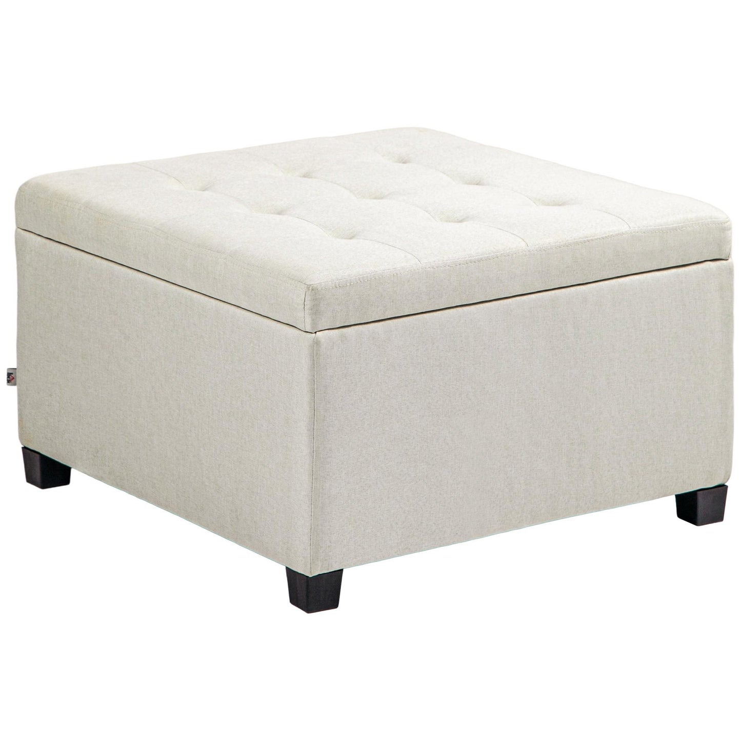 Rivurs Tufted Storage Ottoman | White - Default - bench