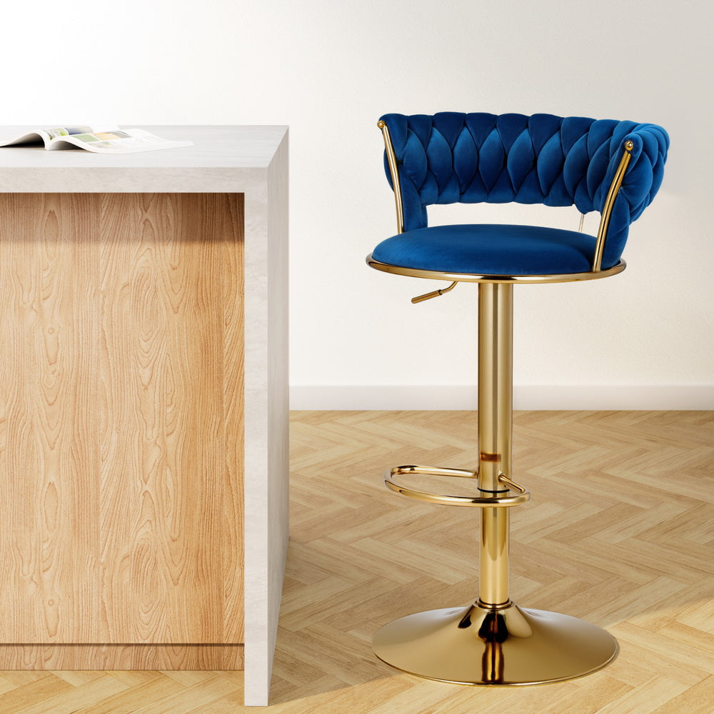 Vivien Bar Stool | Navy Blue - - bar stools