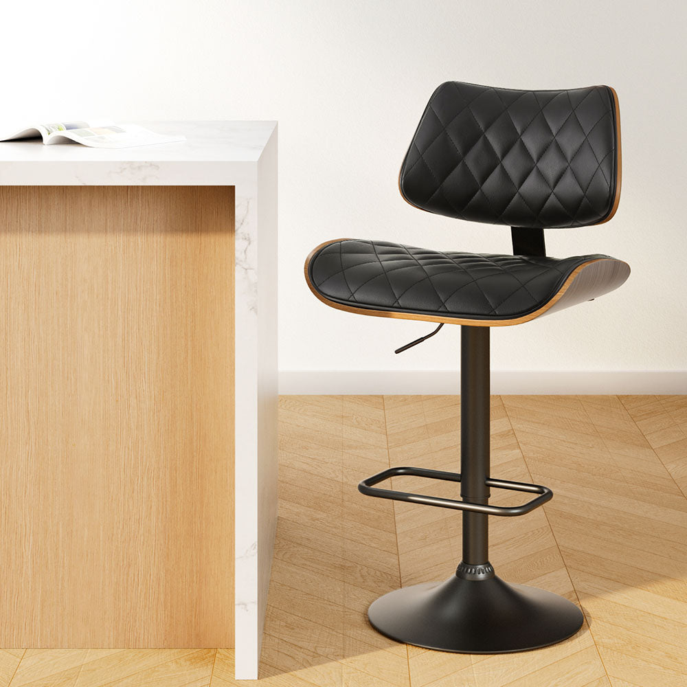 Quilla Modern Bar Stool | Black - -