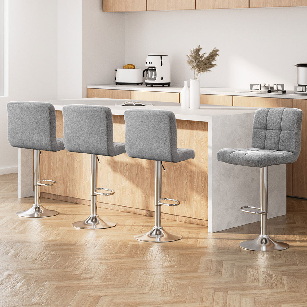 Endel Bar Stools | Set of 4 | Grey - -