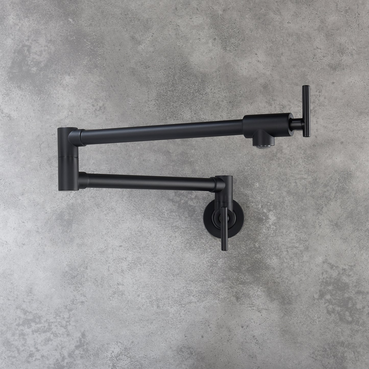 Rothis Pot Filler Kitchen Faucet | Wall Mounted | Matte Black - Default - pot fillers