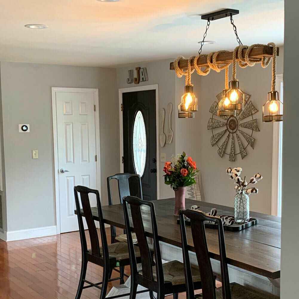 Lakti Chandelier Light Fixture - - brown Chandelier Wood