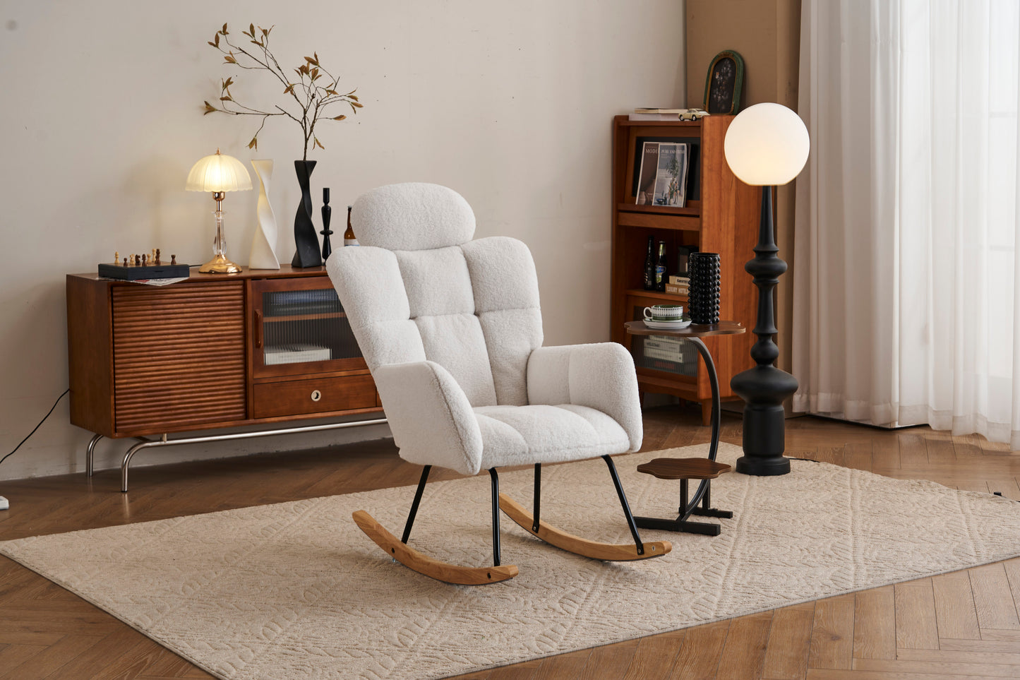 Stodita Teddy Rocking Chair | White - Default - rocking chair
