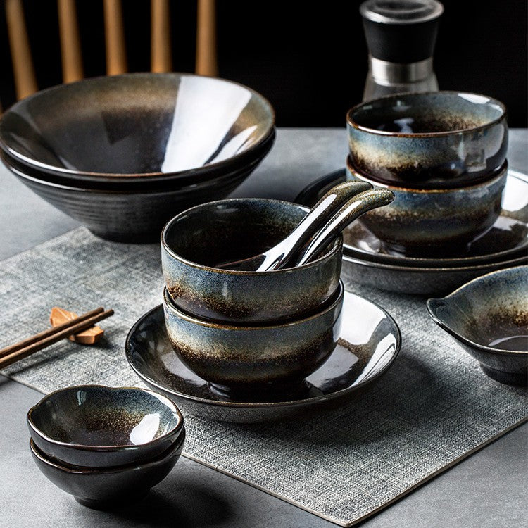 Japanese Style Kilns Ceramic Tableware - - Ceramic dinnerware Plate Tableware