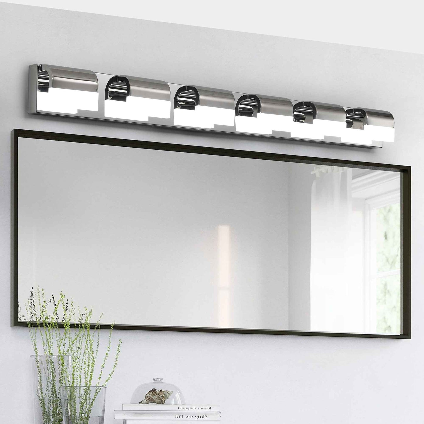 Aximato LED Wall Light Fixture | 6-Lights | Silver - Default - led wall light