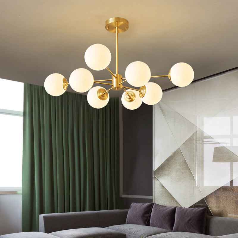 Havisti Chandelier Light Fixture - 8 Heads - Chandelier gold