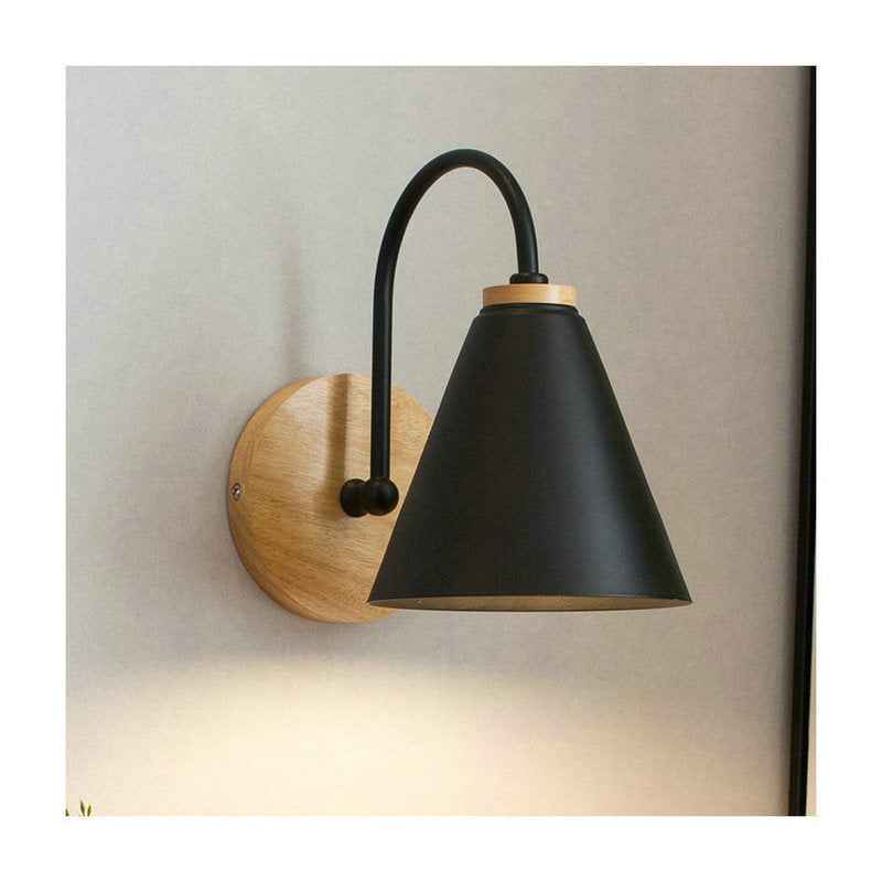 Nopho Simple Wall Light - Black 5W E27 - black Wall Light Wall pendant white