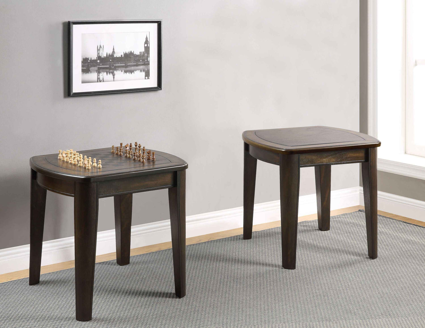 Diletta Game End Table | Brown - - tables