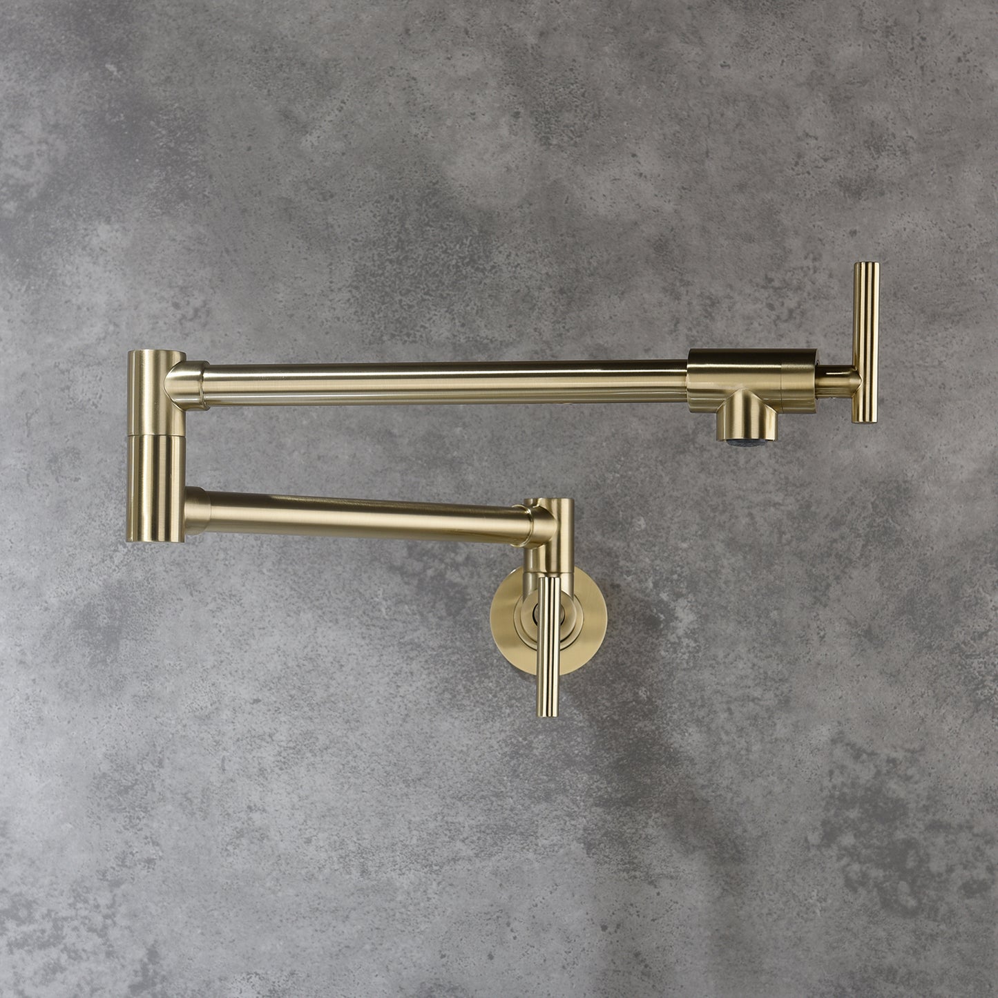 Rothis Pot Filler Kitchen Faucet | Wall Mounted | Gold - Default - pot fillers