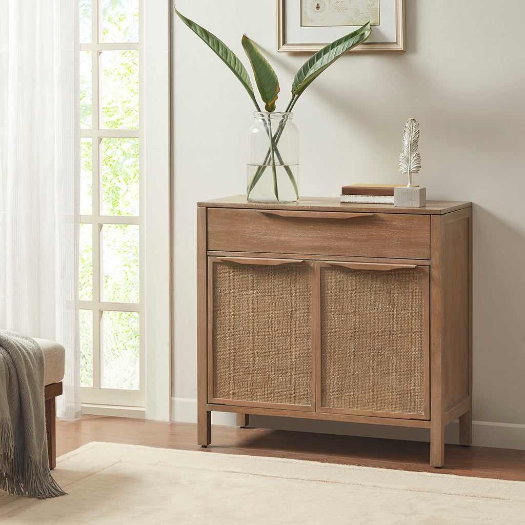 Palisades Woven Accent Cabinet | Brown - Default - cabinet