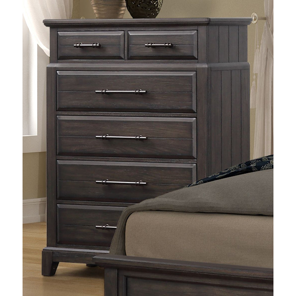 Procensi Vintage 6-Drawer Dresser | Dark Brown - Default - dresser