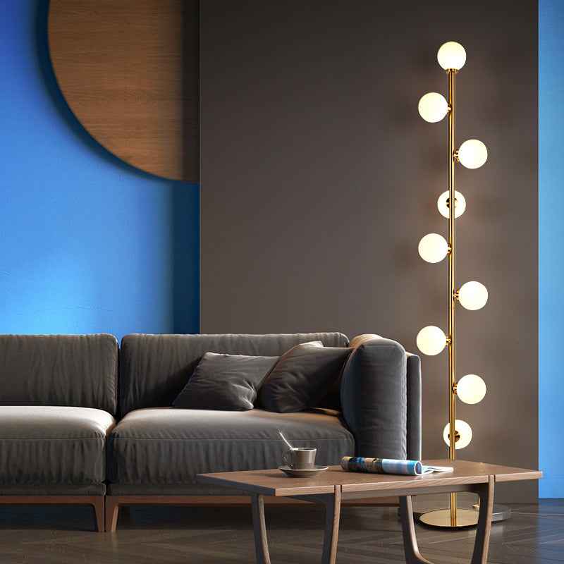 Home Sofa Floor Lamp - Gold Cool White Light 220V US - Floor