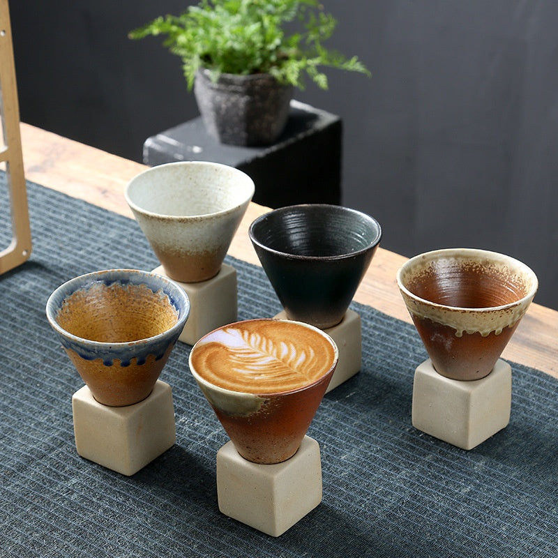 Japanese Style Funnel Coffee Cup - - Ceramic cup Mug