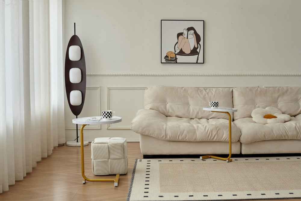Enrion 2-Piece Side Table Set | White - - tables
