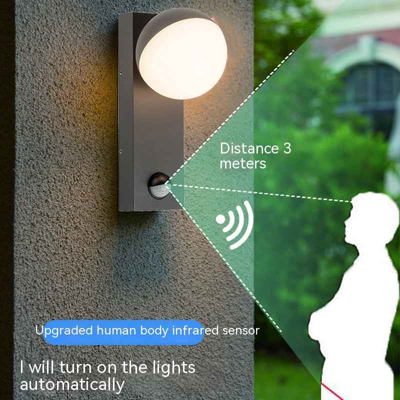 Exterior Wall Sensor Lamp - - Garden Lightning
