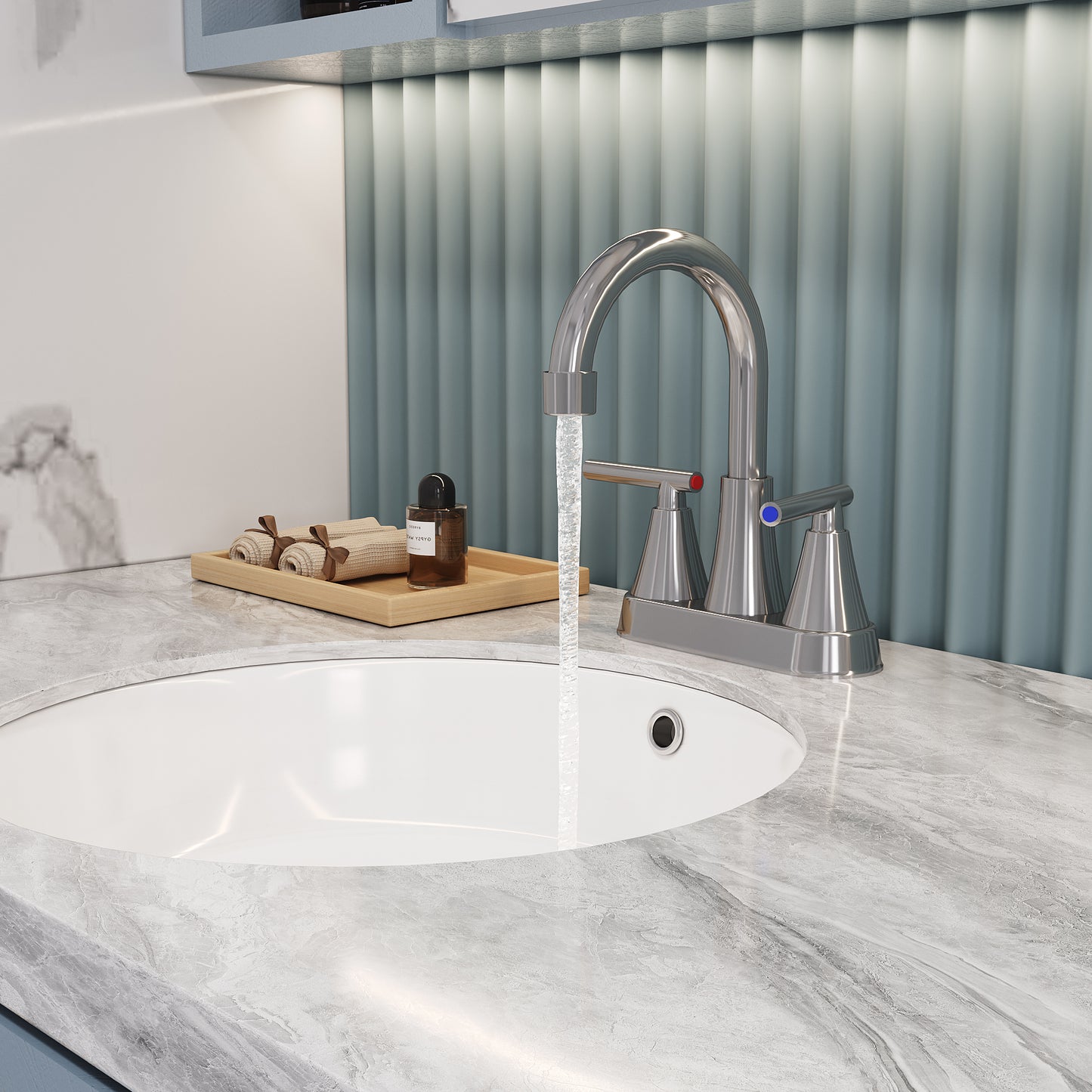 Lienala Centerset Bathroom Faucet | Chrome - Default - bathroom faucets