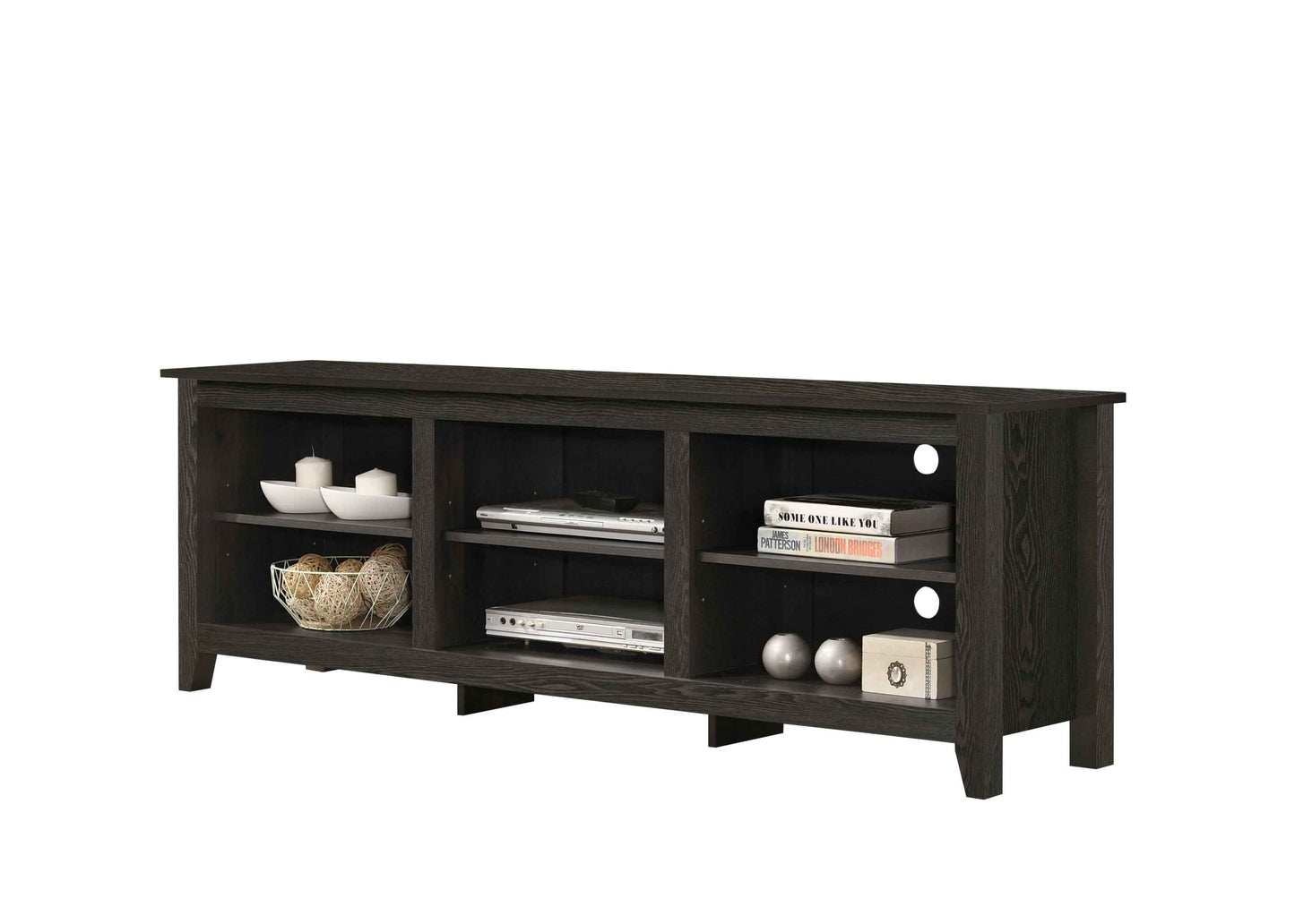 Benito 70' TV Stand | Dark Gray - Default - tv console