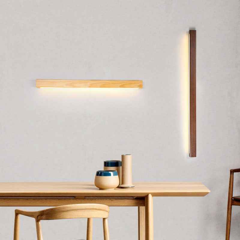 Fevil Horizontal Wall Light - - led Wall Light Wood