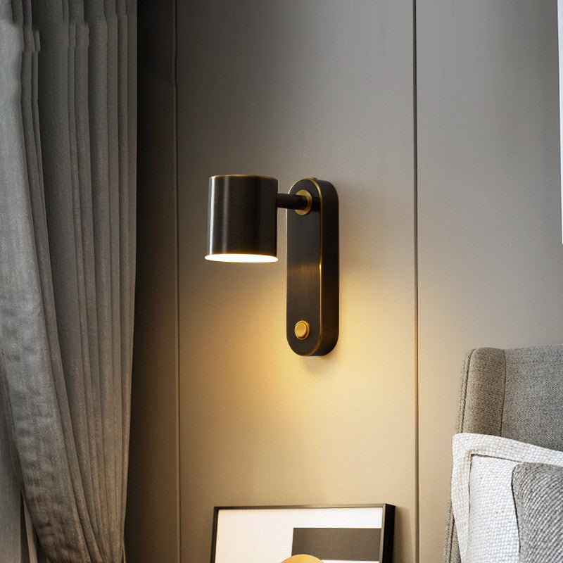 Lytent Wall Lamp - Brushed Black - black wall light