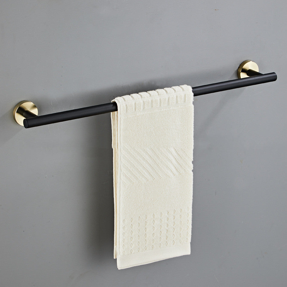 Minimalistic Towel Rail - - black gold Rack Rail Shelf Stainless Steel
