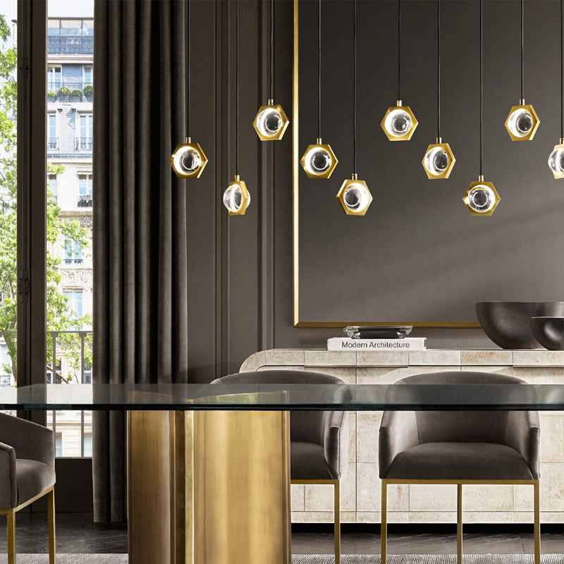 Birpa Chandelier Light Fixture - - Chandelier gold Pendant