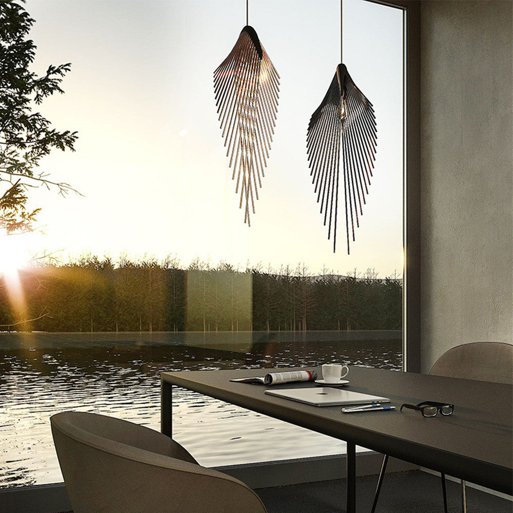 Vodzio Pendant Light Fixture - - black Chandelier gold