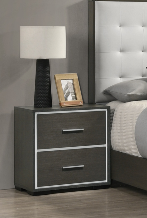 Nielli Modern Nightstand | Gray - Default - nightstand