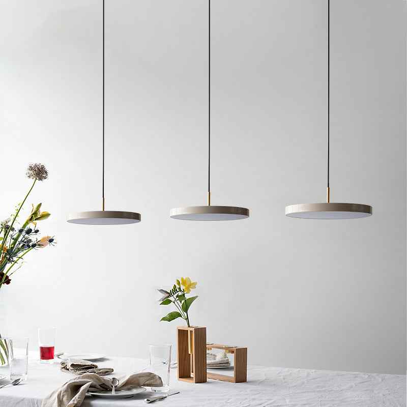 Mezeco Pendant Light Fixture - Cool White Light - black blue light blue Pendant white