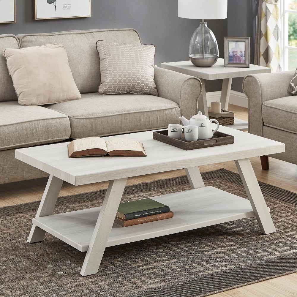Athens Modern Coffee Table | White - Default - tables Wood