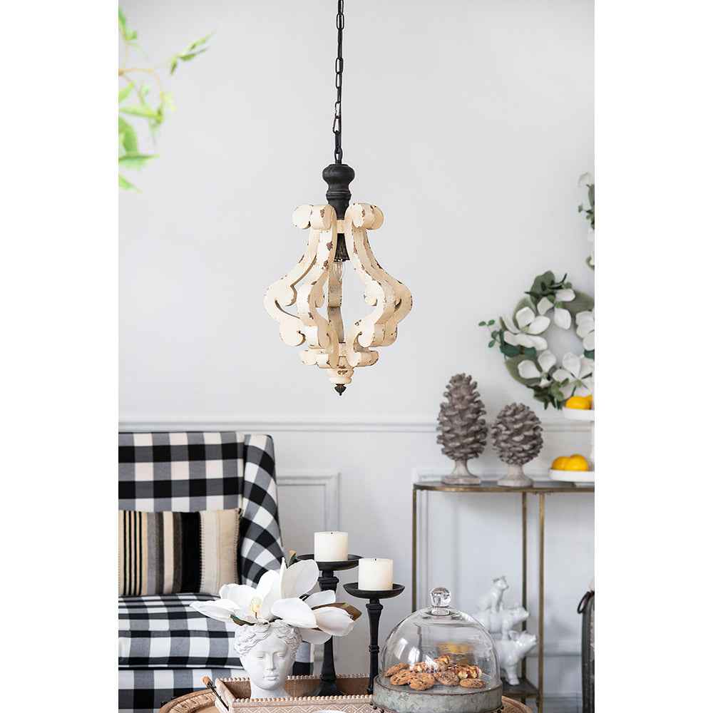 Helun Farmhouse Pendant Light | Antique Cream - Default - pendant light