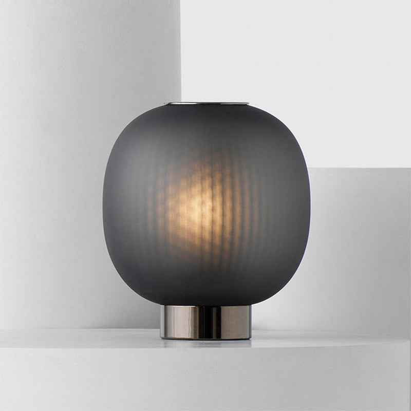 Minimalistic Glass Table Lamp - Black 220V US - Table