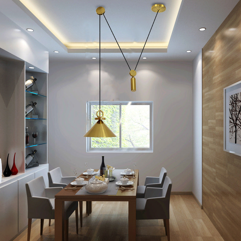 Ourto Ceiling Light Fixture - - Chandelier gold Pendant