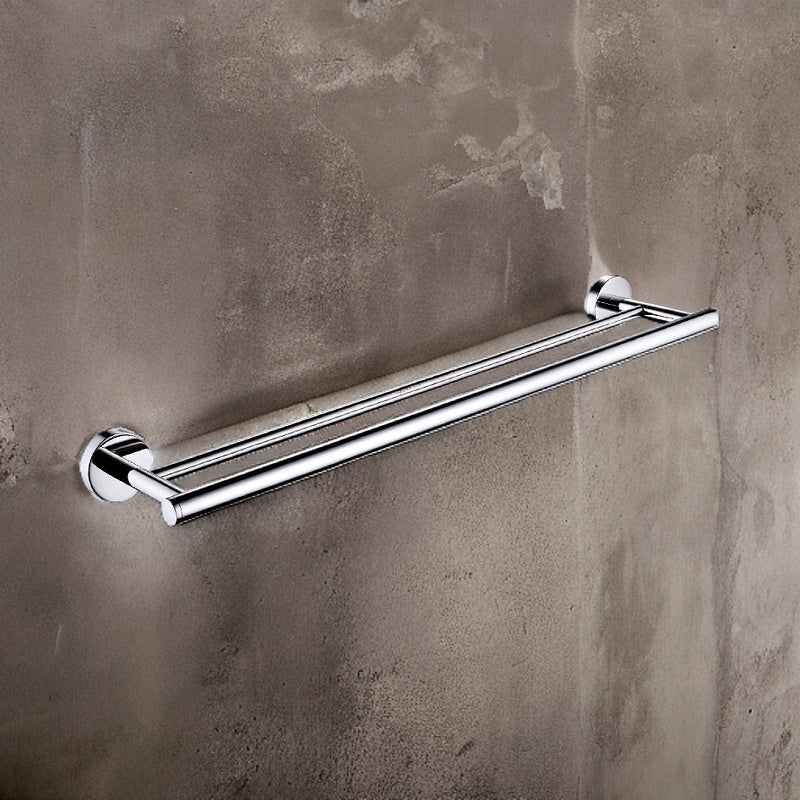 Pendant Towel Rack Set - - Rack Rail silver Stainless Steel