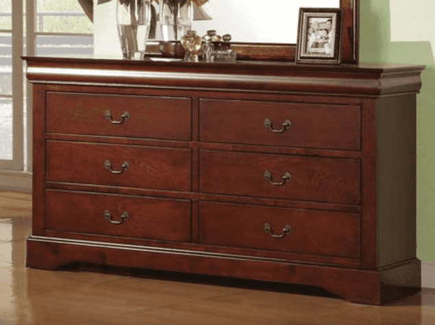 Ashrud Antique Wide Chest Dresser | Cherry - Default - dresser