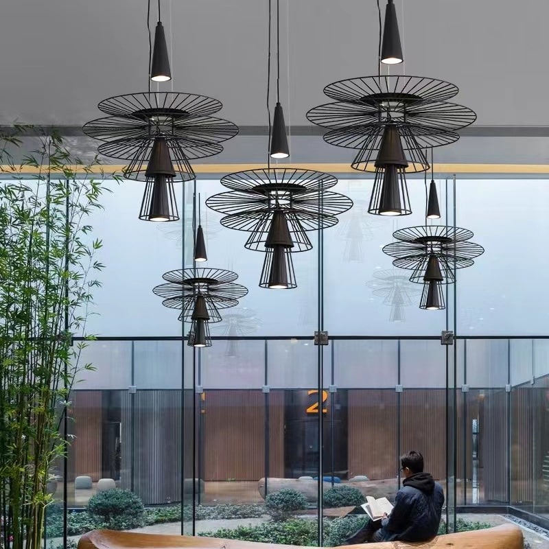 Jarete Chandelier Light Fixture - - black Chandelier gold