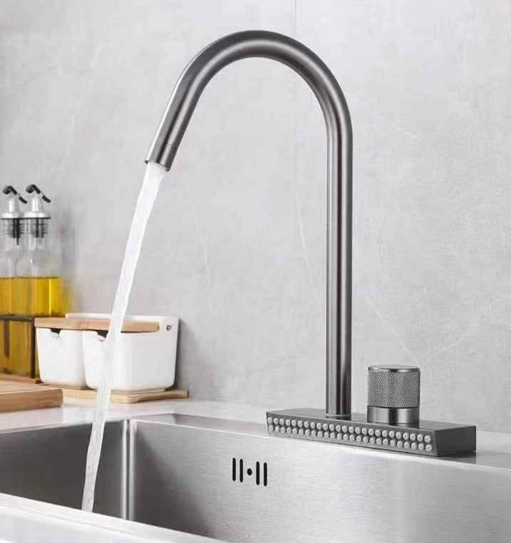 Ittiva Pull-Down Kitchen Faucet - - brushed silver pull down silver single handle