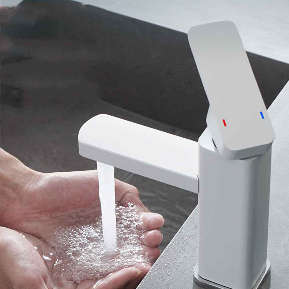 Hiossemb LED Display Bathroom Faucet - - black black gold long low profile short tall profile temperature display white white gold