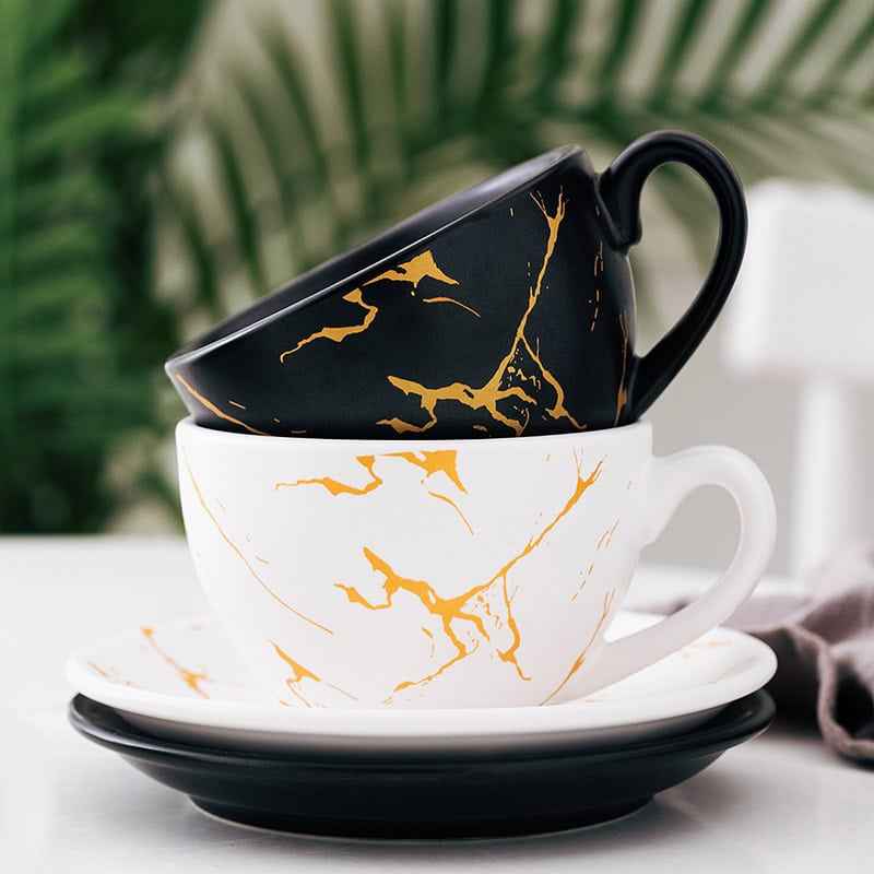 Fashion Stone Gold Coffee Cup Cover - -
