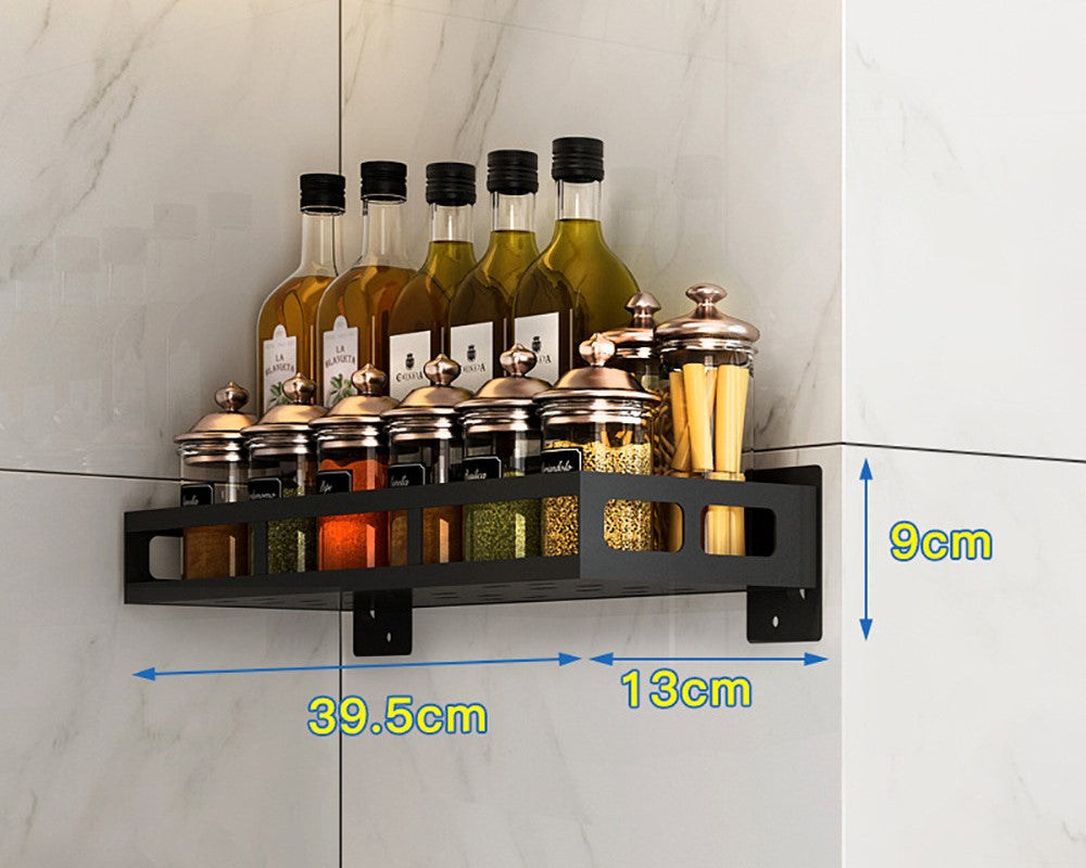 Kitchen Wall Shelf - Spice Rack - Rack Rail Shelf